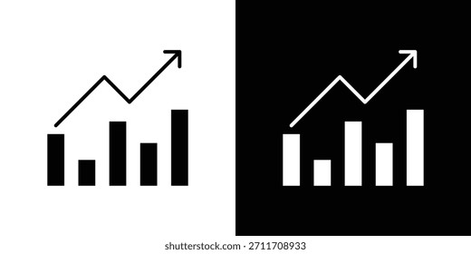 Icono de estanflación Establecer colección. Silueta de Vector.