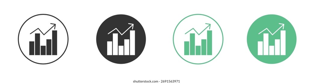 Stagflation icon set. for mobile concept and web design.