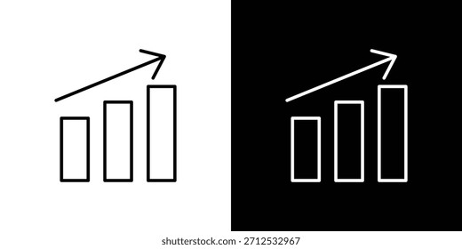 Icono de estanflación. Símbolo plano simple. Ilustración de pictograma de contorno negro perfecto
