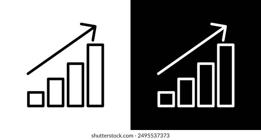 Stagflation line icon vector illustration set.