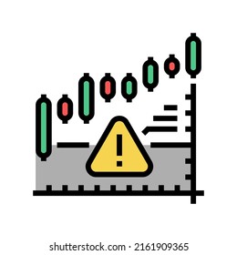 stagflation online market color icon vector. stagflation online market sign. isolated symbol illustration