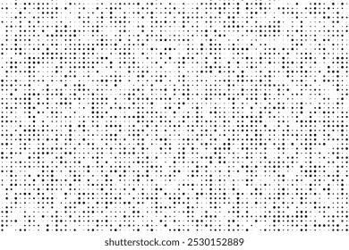 Staggered dot pattern with varied sizes on grid