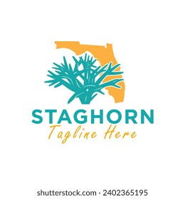 staghorn coral logo design in florida