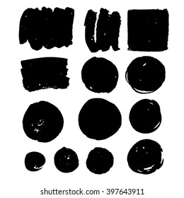 The stain brushes for design. Contains different spot shape and size.