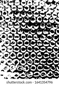 Stain circles seamless pattern. Brush stamps texture. Vector isolated round paint grunge background.