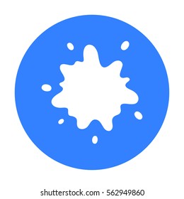 Stain icon black. Single bio, eco, organic product icon from the big milk black.