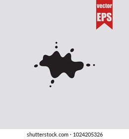 Stain icon in trendy isolated on grey background.Vector illustration.