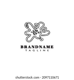 stain logo icon cartoon design modern vector illustration