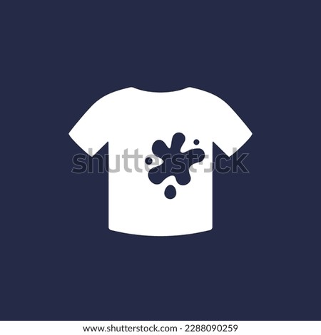stain on a shirt icon, vector