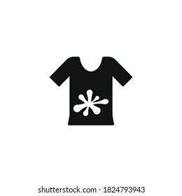 Stain removal icon for your website, logo, app, UI, product print. Stain removal concept flat Silhouette vector illustration icon