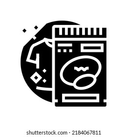 stain remover detergent glyph icon vector. stain remover detergent sign. isolated symbol illustration