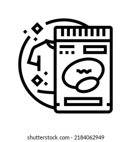 stain remover detergent line icon vector. stain remover detergent sign. isolated contour symbol black illustration