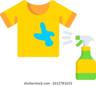 Stain Remover Icon Flat Vector Illustration