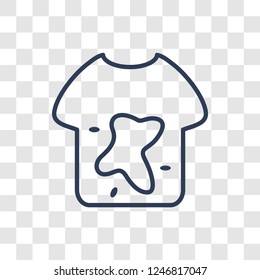 stain remover icon. Trendy linear stain remover logo concept on transparent background from cleaning collection