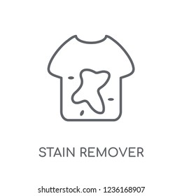 stain remover linear icon. Modern outline stain remover logo concept on white background from cleaning collection. Suitable for use on web apps, mobile apps and print media.