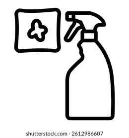 Stain Remover Vector Line Icon Design