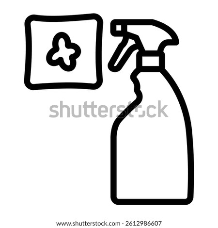 Stain Remover Vector Line Icon Design