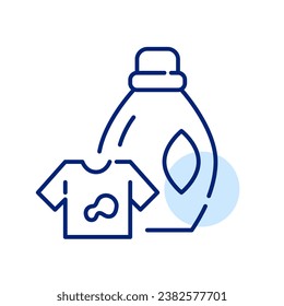 Stain removing liquid laundry detergent. Pixel perfect icon