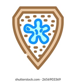 ícone de cor resistente a manchas vetor. sinal resistente a manchas. ilustração de símbolo isolado