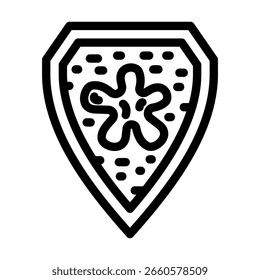 Fleckenresistenter Liniensymbol-Vektor. fleckenbeständiges Zeichen. isoliertes Kontursymbol, schwarze Illustration