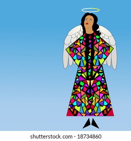 stained glass angel