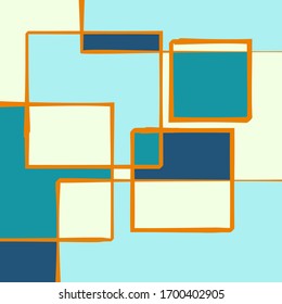 stained glass background, wavy lines and shapes, vector color illustration