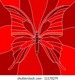 Stained glass butterfly