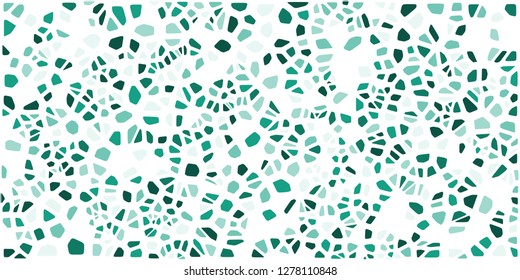 Stained glass colorful voronoi with fillet, vector abstract. Irregular cells background pattern. 2D Geometric shapes grid. Aspect Ratio 2:1