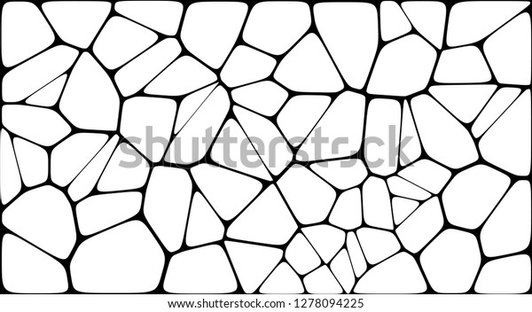 Stained Glass Colorful Voronoi Fillet Vector Stock Vector (royalty Free 