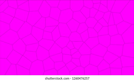 Stained glass colorful voronoi, vector eps abstract. Irregular cells background pattern. 2D Geometric shapes grid texture 