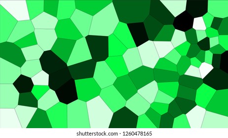 Stained glass colorful voronoi, vector eps abstract. Irregular cells background pattern. 2D Geometric shapes grid texture - Vetorial 8K HD