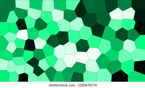 Stained glass colorful voronoi, vector eps abstract. Irregular cells background pattern. 2D Geometric shapes grid texture - Vetorial 8K HD