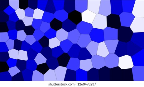 Stained glass colorful voronoi, vector eps abstract. Irregular cells background pattern. 2D Geometric shapes grid texture - Vetorial 8K HD