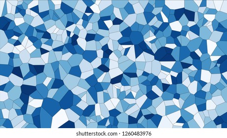 Stained glass colorful voronoi, vector eps abstract. Irregular cells background pattern. 2D Geometric shapes grid texture - Vetorial 8K HD