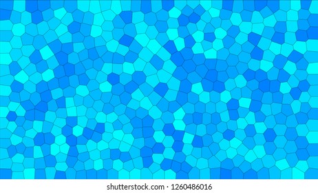 Stained glass colorful voronoi, vector eps abstract. Irregular cells background pattern. 2D Geometric shapes grid texture - Vetorial 8K HD