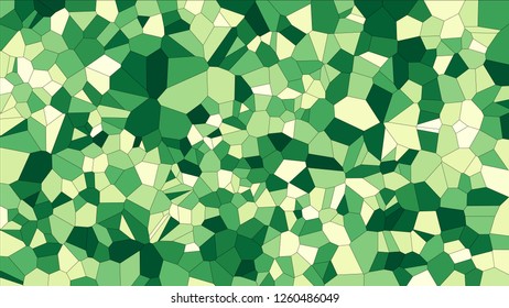 Stained glass colorful voronoi, vector eps abstract. Irregular cells background pattern. 2D Geometric shapes grid texture - Vetorial 8K HD