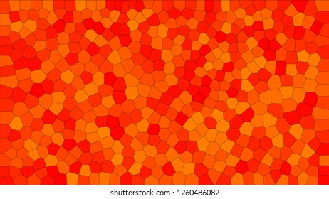 Stained glass colorful voronoi, vector eps abstract. Irregular cells background pattern. 2D Geometric shapes grid texture - Vetorial 8K HD