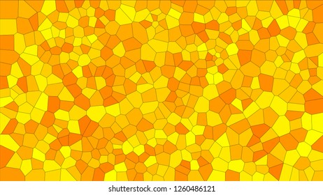 Stained glass colorful voronoi, vector eps abstract. Irregular cells background pattern. 2D Geometric shapes grid texture - Vetorial 8K HD