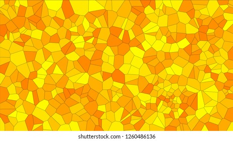 Stained glass colorful voronoi, vector eps abstract. Irregular cells background pattern. 2D Geometric shapes grid texture - Vetorial 8K HD