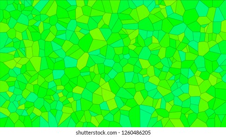 Stained glass colorful voronoi, vector eps abstract. Irregular cells background pattern. 2D Geometric shapes grid texture - Vetorial 8K HD