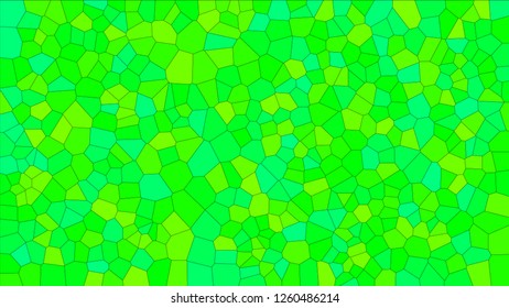 Stained glass colorful voronoi, vector eps abstract. Irregular cells background pattern. 2D Geometric shapes grid texture - Vetorial 8K HD