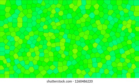 Stained glass colorful voronoi, vector eps abstract. Irregular cells background pattern. 2D Geometric shapes grid texture - Vetorial 8K HD