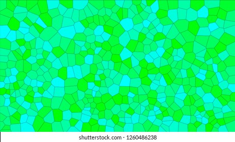 Stained glass colorful voronoi, vector eps abstract. Irregular cells background pattern. 2D Geometric shapes grid texture - Vetorial 8K HD