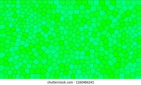 Stained glass colorful voronoi, vector eps abstract. Irregular cells background pattern. 2D Geometric shapes grid texture - Vetorial 8K HD