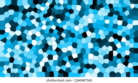 Stained glass colorful voronoi, vector eps abstract. Irregular cells background pattern. 2D Geometric shapes grid texture - Vetorial 8K HD