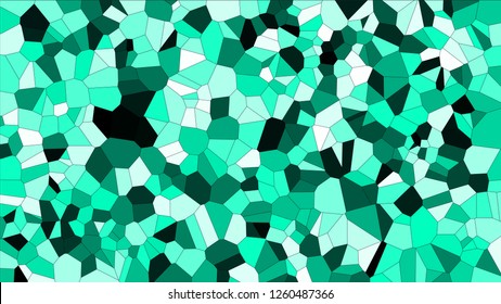 Stained glass colorful voronoi, vector eps abstract. Irregular cells background pattern. 2D Geometric shapes grid texture - Vetorial 8K HD