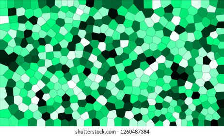 Stained glass colorful voronoi, vector eps abstract. Irregular cells background pattern. 2D Geometric shapes grid texture - Vetorial 8K HD