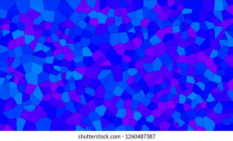 Stained glass colorful voronoi, vector eps abstract. Irregular cells background pattern. 2D Geometric shapes grid texture - Vetorial 8K HD