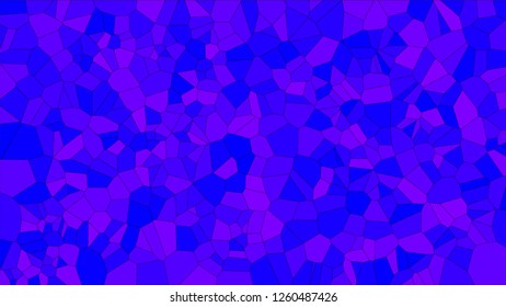 Stained glass colorful voronoi, vector eps abstract. Irregular cells background pattern. 2D Geometric shapes grid texture - Vetorial 8K HD