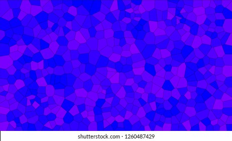 Stained glass colorful voronoi, vector eps abstract. Irregular cells background pattern. 2D Geometric shapes grid texture - Vetorial 8K HD